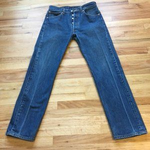 NWOT - Levis 501XX Button Fly, Straight Leg Jeans Mens 32WX34L Made in Colombia